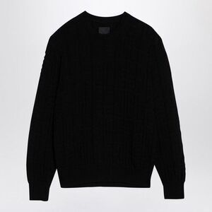 GIVENCHY Monogram Jacquard Crewneck Sweater Men BLACK Sweaters & Cardigans